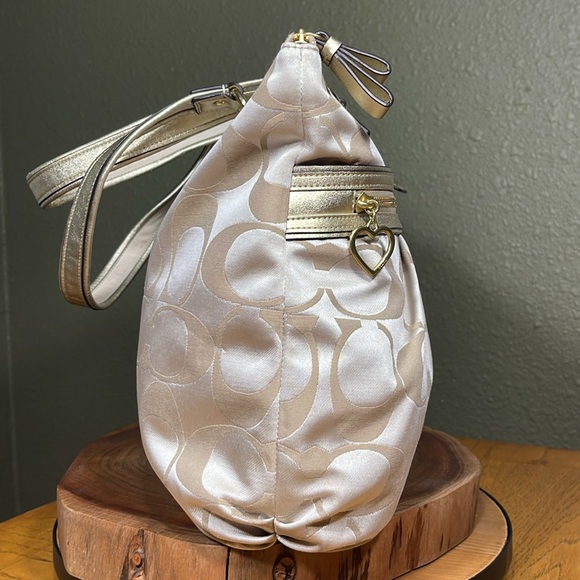 COACH DAISY POPPY X-LARGE SIGNATURE TOTE - Picture 3 of 15